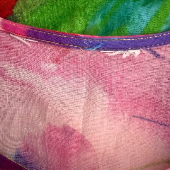 JAMS WORLD Bliss Hattie Dress Sz S Multicolored Floral Tropical Hawaiian Artsy - Picture 3 of 10